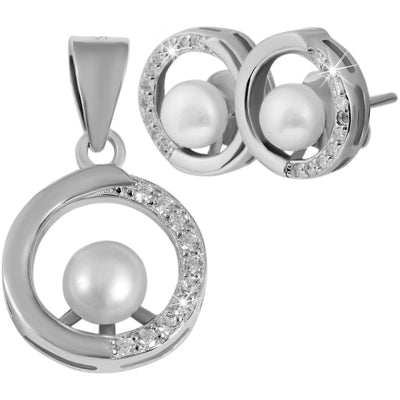 925 Silber Perlen Schmuckset - Luxurelle-Shop