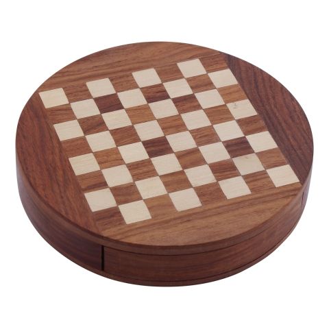 Schachspiel magnetisch – kompaktes Strategiespiel aus Holz mit praktischer Aufbewahrung