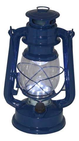 Sturmlaterne LED – batteriebetriebene Laterne in Blau