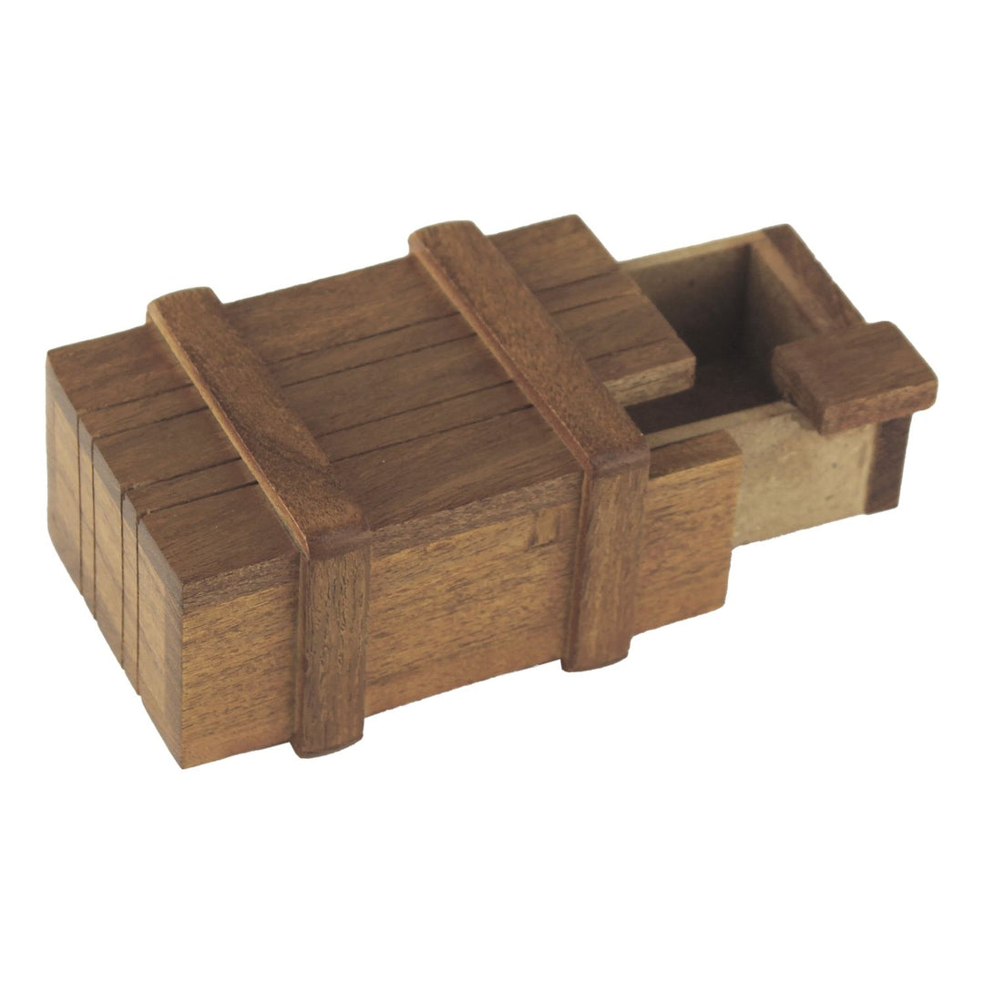 Geheime Kiste aus Holz – Puzzle Geheimbox mit verstecktem Fach