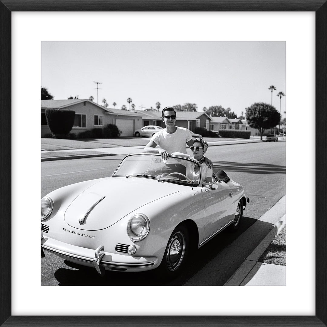 Diamant d’Art Collection – Lovers in White Car 80 x 80 cm