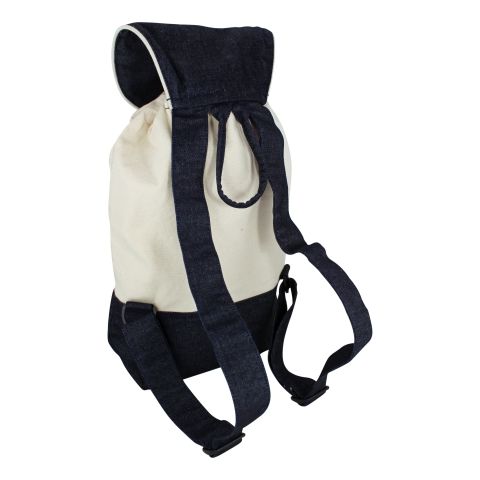 Rucksack Anker – maritimer Freizeitrucksack aus Baumwolle in Blau und Beige