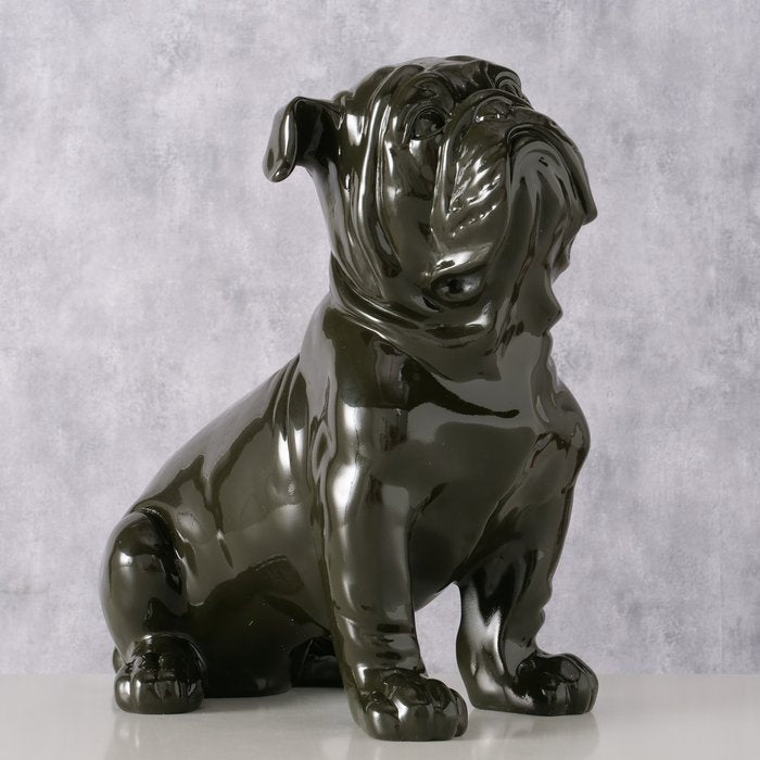 Figur Bully – elegante Bulldogge in edlem Schwarz