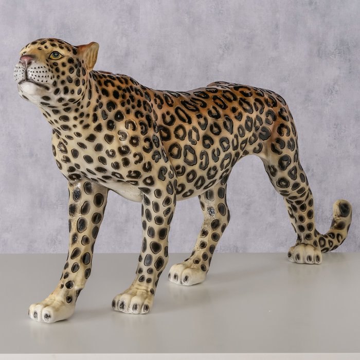 Figur Leono – Majestätischer Leopard im Ethno-Stil