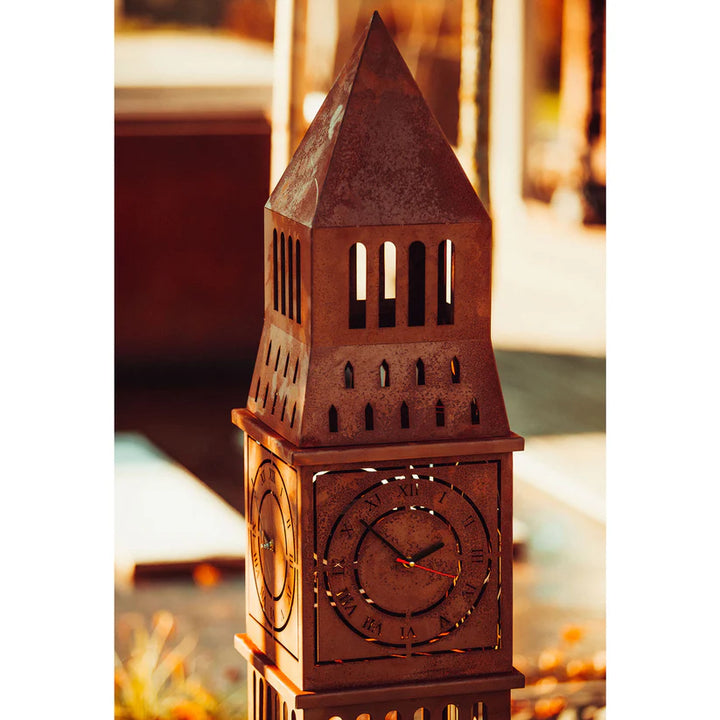 Big Ben – Metallskulptur mit Uhrwerk