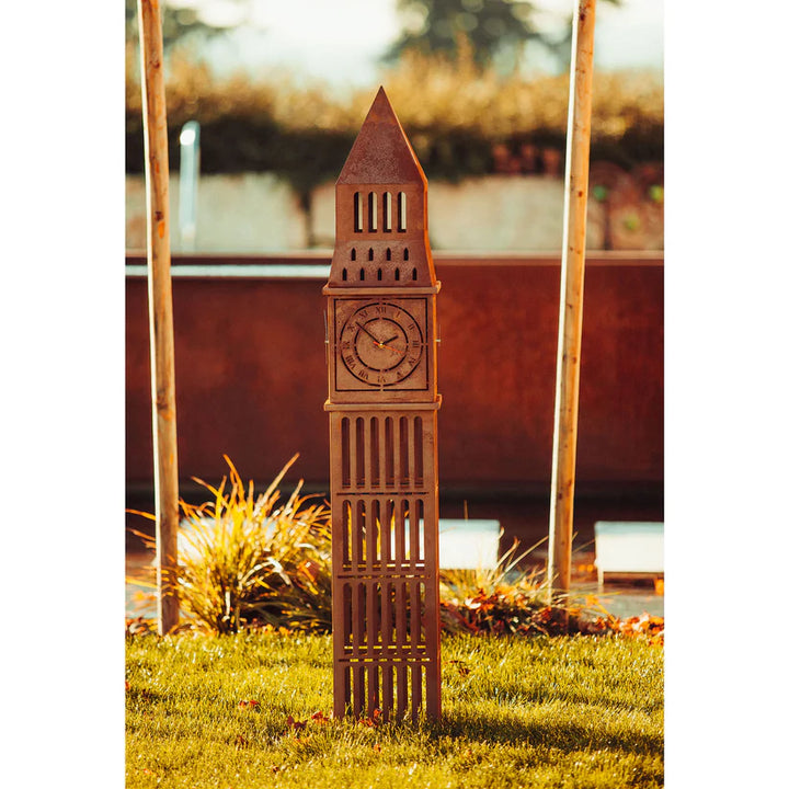 Big Ben – Metallskulptur mit Uhrwerk