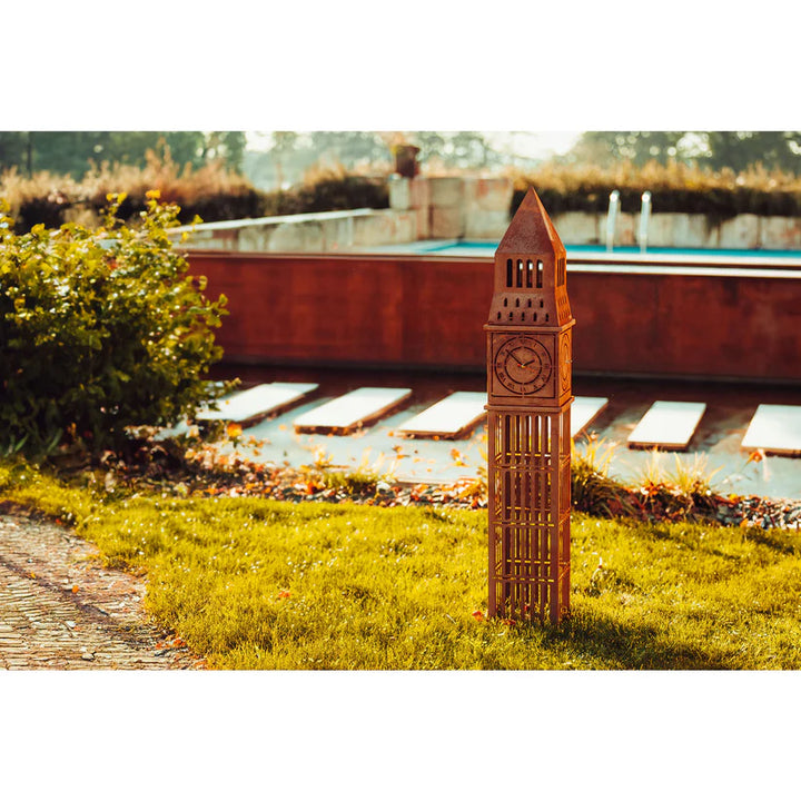 Big Ben – Metallskulptur mit Uhrwerk