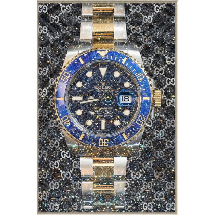 Diamant d`Art Collection Wandbild Rolex Uhr in 2 Farben