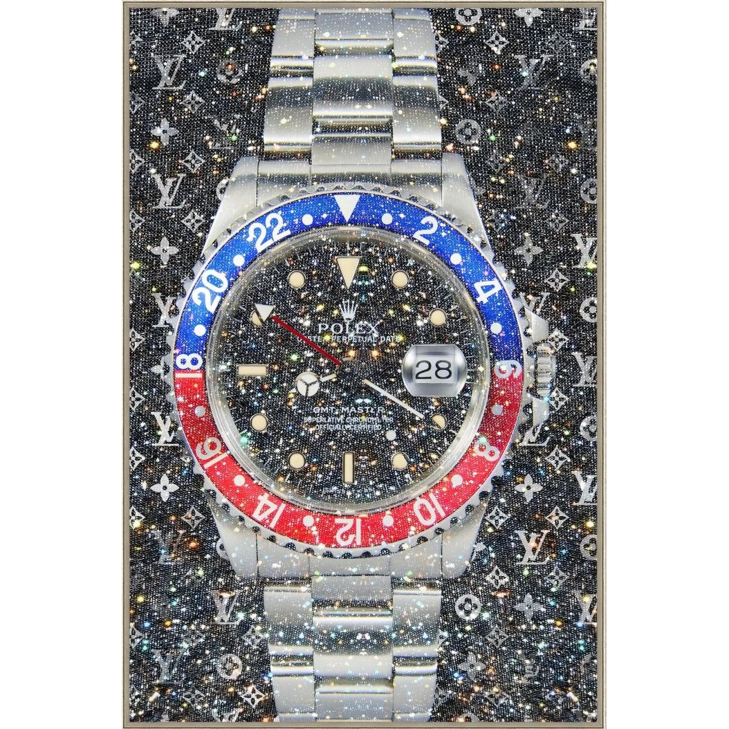Diamant d`Art Collection Wandbild Rolex Uhr in 2 Farben