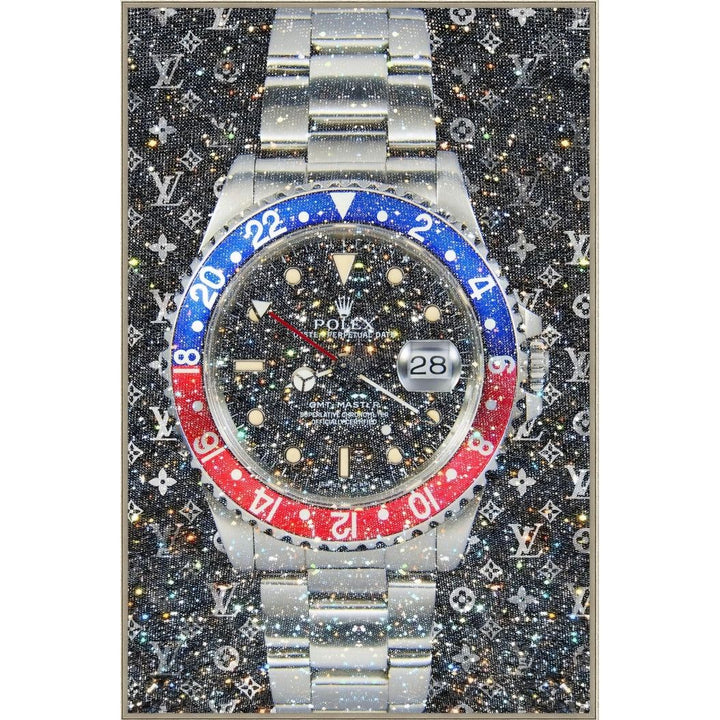Diamant d`Art Collection Wandbild Rolex Uhr in 2 Farben