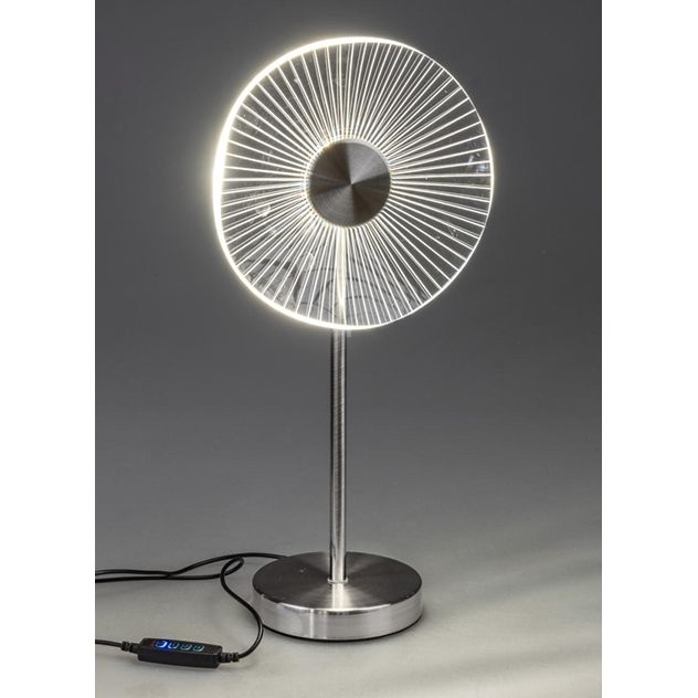 LED Tischlampe mit klarem Acryl Element dimmbar 20 x 12 x 40 cm