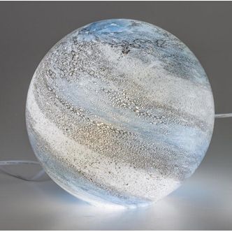 Kugellampe Luxor 24 cm aus transparentem Farbglas in 4 Varianten