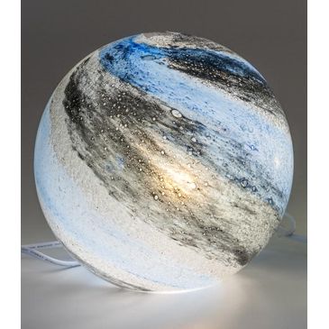 Kugellampe Luxor 24 cm aus transparentem Farbglas in 4 Varianten