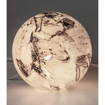 Kugellampe Luxor 24 cm aus transparentem Farbglas in 4 Varianten