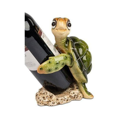 Flaschenhalter „Schildkröte“ – Grün, handbemalt