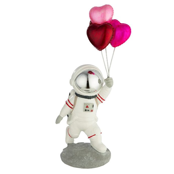 Astronauten-Figur „Michael“ mit Herzballons