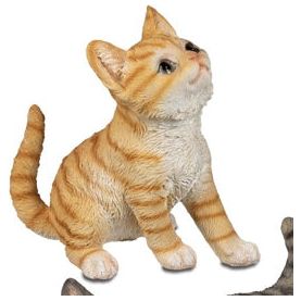 Katzenfiguren 20 cm – 4 Varianten – sitzend & stehend