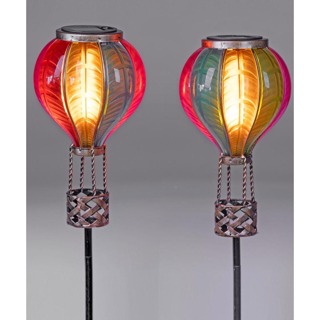 Solar Gartenstecker Ballon – dekoratives Solarlicht mit Flammen Effekt