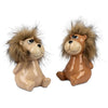 Spardose „Löwe“ mit Schloss – 2er-Set, handbemalt, 16 cm