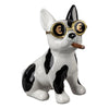 Spardose „Euro-Bulldogge“ mit Stopfen – handbemalt, 19 × 23 cm
