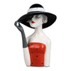 Deko-Büste „Dame“ – handbemalt, 20 × 30 cm