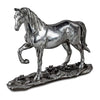 Deko-Figur „Pferd“ – Antik-Silber, 20 × 18 cm