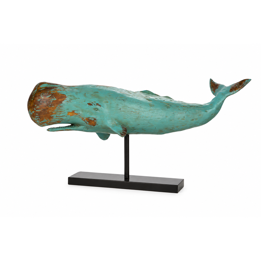Wal Figur XL Vintage – maritime Dekofigur im Used Look