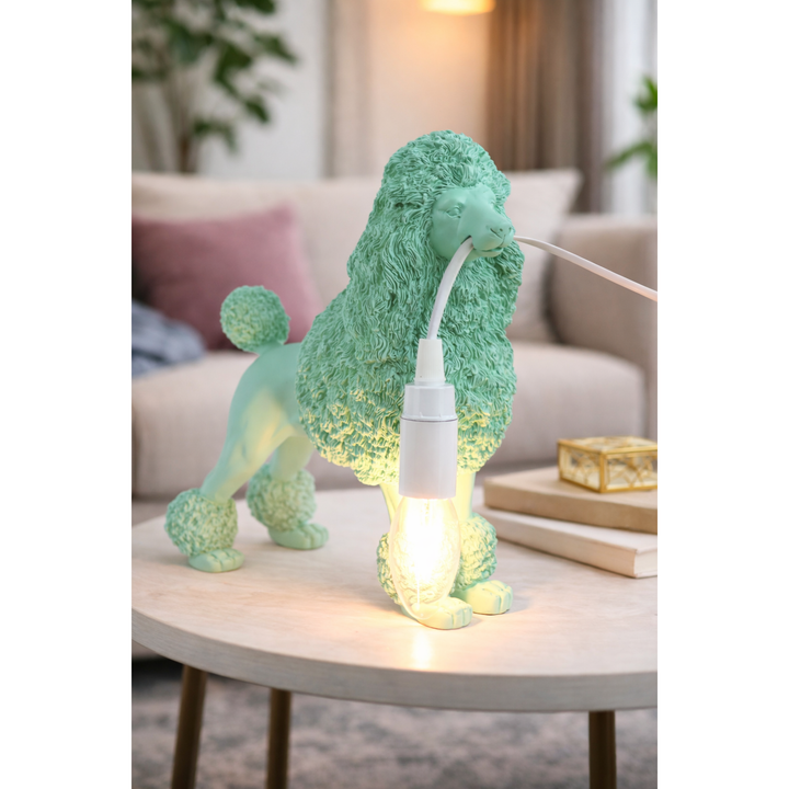 Lampe Poodle Queen – extravagante Design Tischlampe mit Stilfaktor