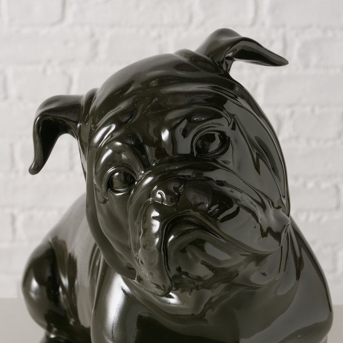 Figur Bully – elegante Bulldogge in edlem Schwarz