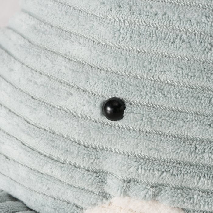 Türstopper Wally – dekorativer Türhalter in Wal Form aus Textil in Hellblau Cremeweiß