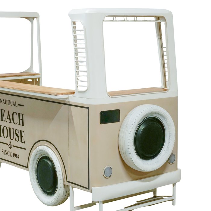 Regal Vanbus – Handgearbeitetes Designobjekt im Retro-Beach-Look