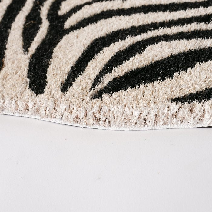 Fußmatte Zebra – außergewöhnliche Kokos Fußmatte im Zebra Design