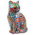 Dekofigur Katze IBIZZA sitzend rot bunt H. 22cm