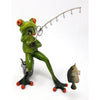 2er Set Dekofiguren Angler Frosch