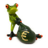 Dekofigur Frosch Money mit Geldsack