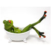 Dekofigur Frosch in Badewanne