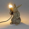 Tischlampe Oster Hase H. 17cm antik gold