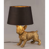 Tischleuchte Animal Hund stehend antik gold 47 cm