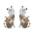 2er Set Dekofiguren Katzen CREAM H. 23cm