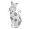 Dekofigur Katze SILVER CIRCLES sitzend H. 27cm