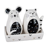 Salz und Pfefferstreuer Set MODERN TREND STYLE Katze und Maus