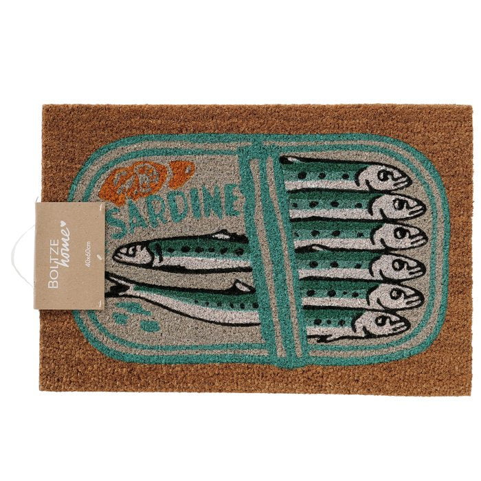 Fußmatte Sardine – dekorative Kokos Fußmatte mit Fischmotiv