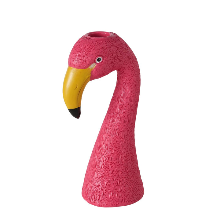 Kerzenleuchter Flaminga – Handgearbeiteter und handgemalter Kerzenhalter in Flamingo Form