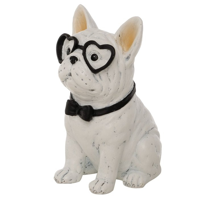 Figur Didier – Stilvolle Bulldogge mit Herzbrille und Charme