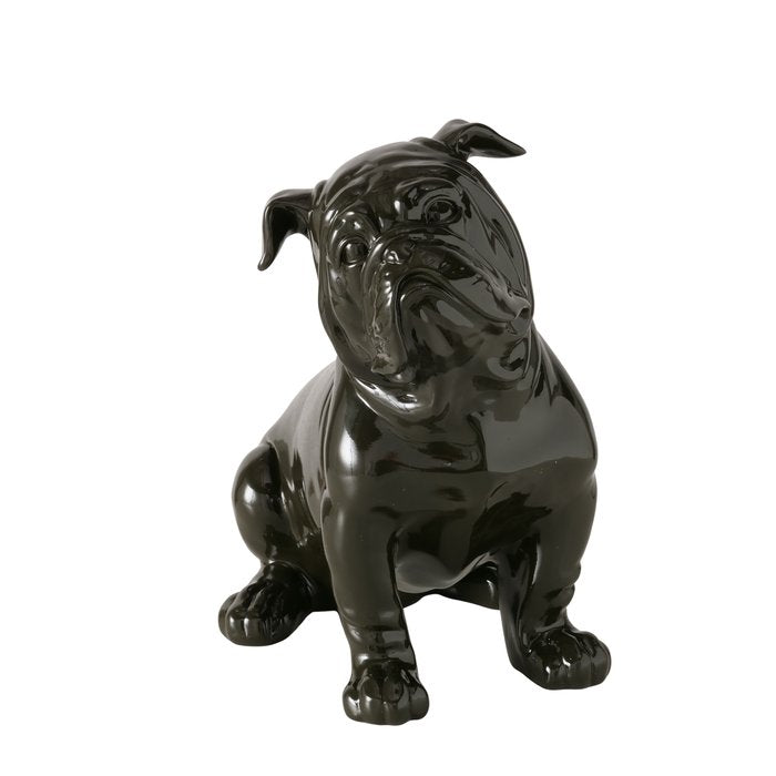 Figur Bully – elegante Bulldogge in edlem Schwarz