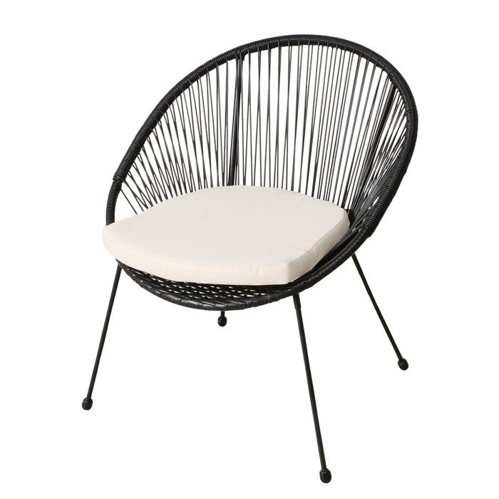 Lounge Möbelset Vigo 3 teilig mit Tisch und Sitzkissen