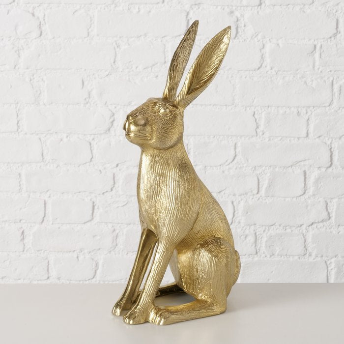 Figur Hannes – eleganter Hase in edlem Gold-Finish