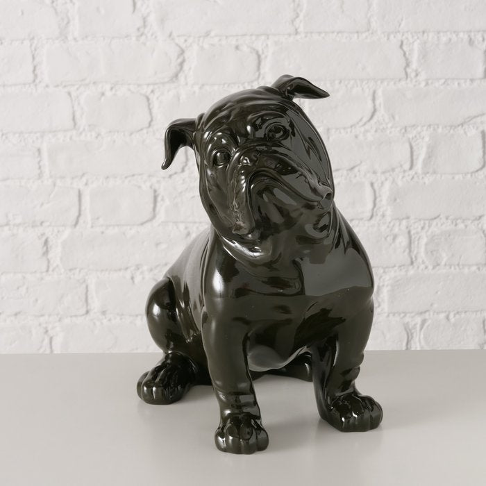 Figur Bully – elegante Bulldogge in edlem Schwarz