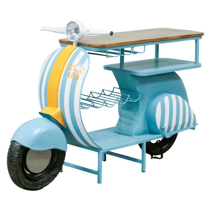 Regal Roller – Handgefertigtes Designobjekt im Retro-Stil