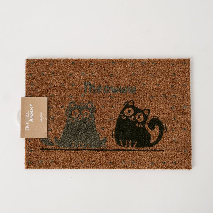 Fußmatte Katze Mollie – charmante Kokos Fußmatte mit Katzenmotiv
